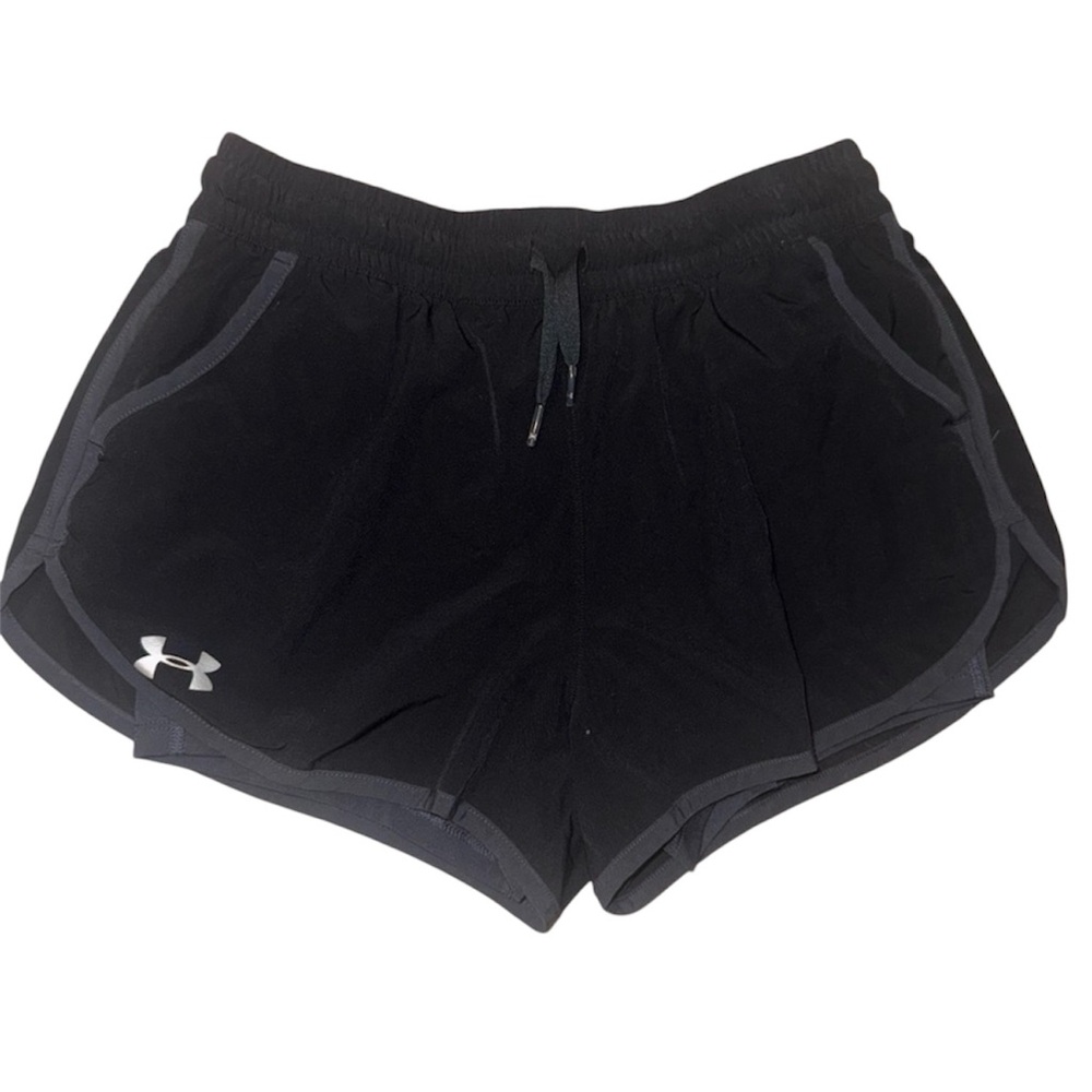 Under Armour Black Athletic Short - Elastic Waistband and Compression Short - Sm